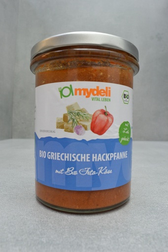 Bio Griechische Hackpfanne mit Feta-Kase