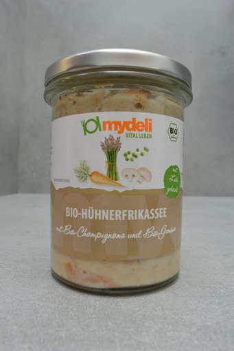 [564175] Bio Hühnerfrikassee mit Champignons und Gemüse